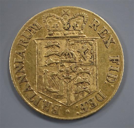 A George III 1817 gold half sovereign